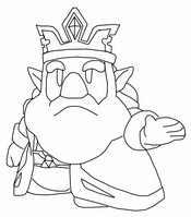 Ausmalblatt - König von Hyrule - The Legend of Zelda - Echoes of Wisdom