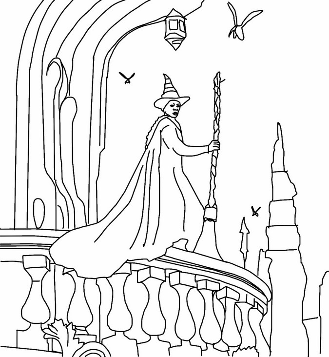 Coloring page Elphaba