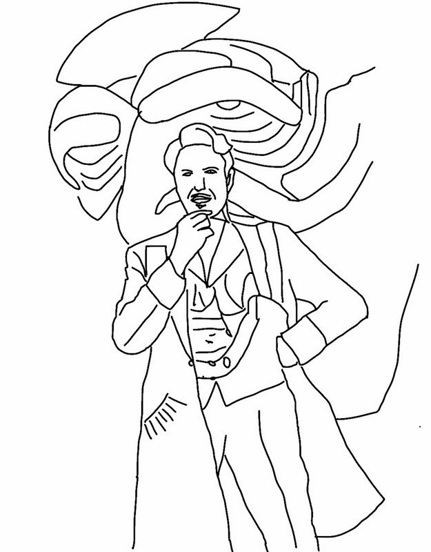 Coloring page The Wizard