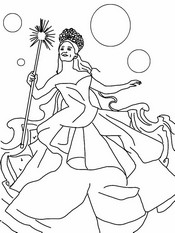 Dibujo para colorear - Glinda - Wicked