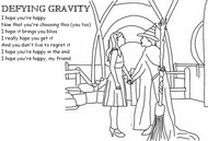 Dibujo para imprimir - Defying Gravity - Happy - Wicked