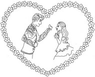 Dibujo para imprimir - Día de San Valentín - Wicked
