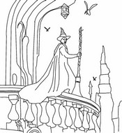 Lámina para colorear - Elphaba - Wicked