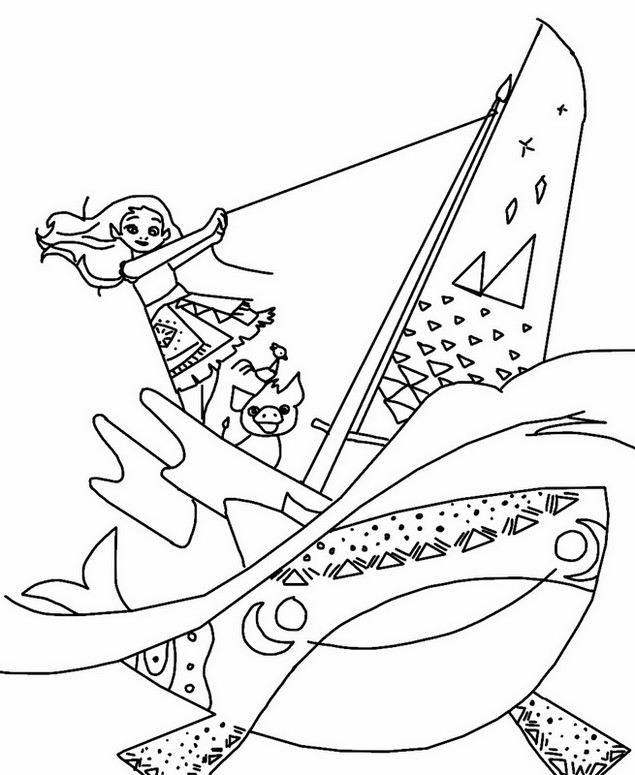 Coloring page Catamaran