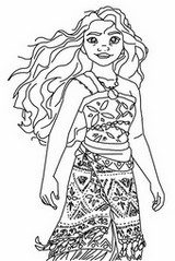 Ausmalbild zum Ausdrucken - Vaiana - Vaiana 2