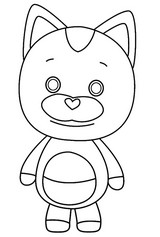 Dibujo para colorear - Kiki - Maravillis