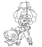 Dibujo gratuito - Juju - Brawl Stars - Ángeles contra demonios