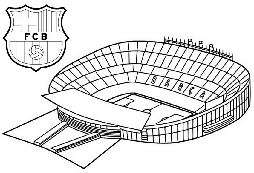 Dibujo para colorear Camp Nou