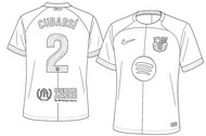 Lámina para colorear - Pau Cubarsí - Fútbol - FC Barcelona