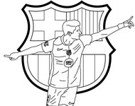 Disegno da colorare - Robert Lewandowski - Calcio - Barcellona