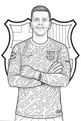 Disegno da colorare Wojciech Szczęsny