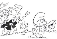 Image à colorier - Le Schtroumpf noir - Les Schtroumpfs
