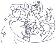 Imagen para colorear - Zapperator - Mario y Luigi Brothership