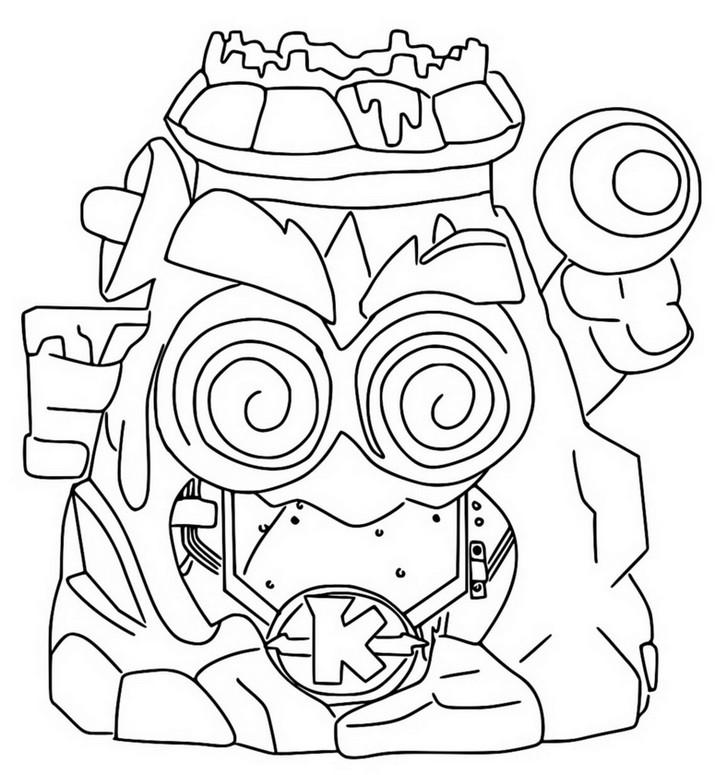 Coloriage Hidden Base Professor K