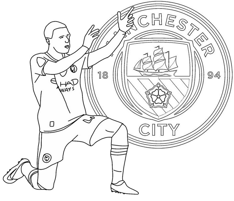 Coloring page Phil Foden