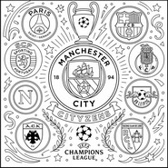 Coloring sheet - Champions League 2026-2027 - Soccer - Manchester City