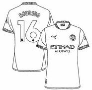 Disegno da stampare - Rodri - Calcio - Manchester City