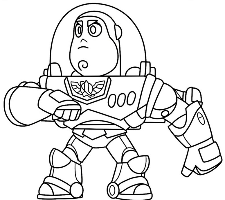 Disegno da colorare Buzz Lightyear