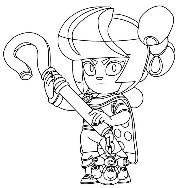 Coloring page Bo Peep Bibi