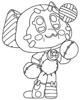 Dibujo para colorear Kit de peluche