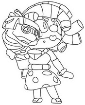 Coloriage Lola marionnette