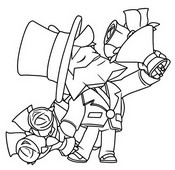 Foglio da colorare - Dynamike dongiovanni - Brawl Stars - San Brawlentino