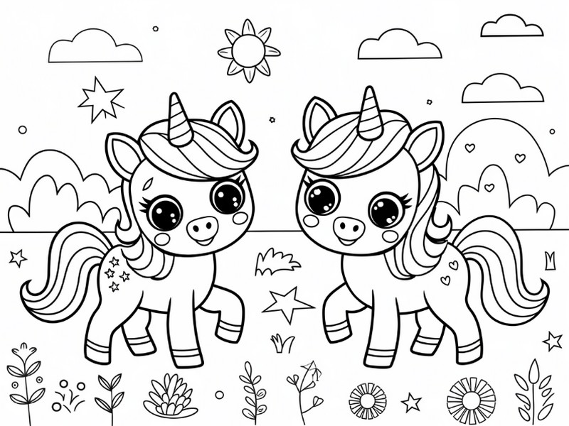 Coloring Pages Unicorns