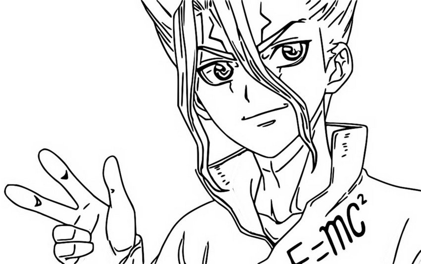 Coloriage Dr Stone