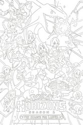 Lámina para colorear - Pokémon Horizons - Netflix 2025