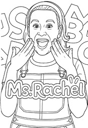 Kleurplaat Ms. Rachel