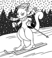 Målarbild - Mewtwo - Pokémon - Vinter