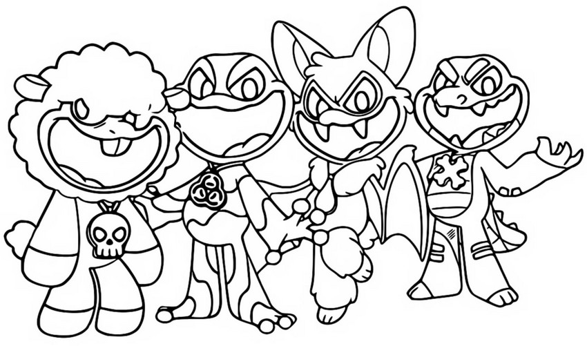 Desenho para colorir 4 Nightmare Critters