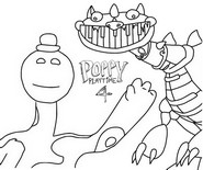 Desenho para colorir Doey the Doughman & Pianosaurus