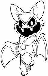 Hoja para colorear - Rabie Baby - Poppy Playtime 4 - Nightmare Critters