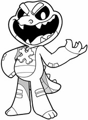 Dibujo descargable - Allister Gator - Poppy Playtime 4 - Nightmare Critters