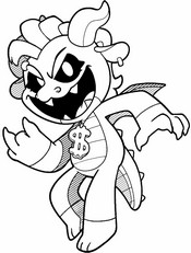 Imagen para colorear - Simon Smoke - Poppy Playtime 4 - Nightmare Critters