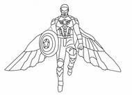 Imagen para colorear - Póster - Captain America - Brave New World