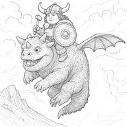 Dibujo para imprimir - Cómo entrenar a tu dragón - Películas en cines en 2025
