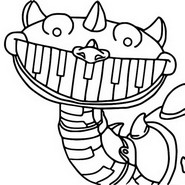 Dibujo gratuito - Cabeza - Poppy Playtime 4 - Pianosaurus