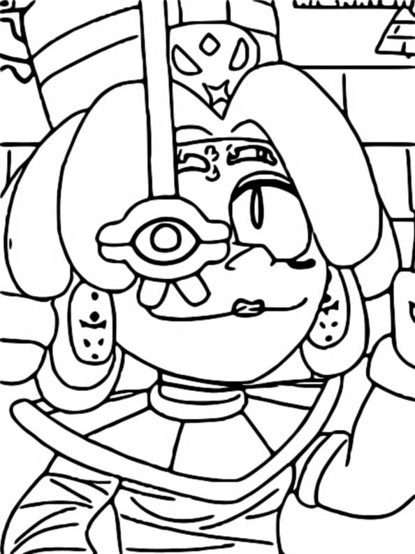 Coloring page Queen Juju