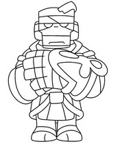 Disegno scaricabile - Frank antracite - Brawl Stars - Sabbie dell'oscurità