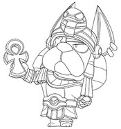Immagine da colorare - Tutanringhio II - Brawl Stars - Sabbie dell'oscurità
