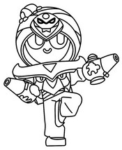 Disegno da stampare - Meeple del deserto - Brawl Stars - Sabbie dell'oscurità