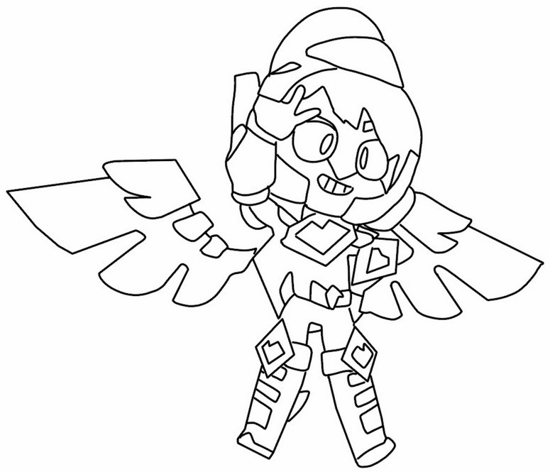 Coloring page Firewing Janet