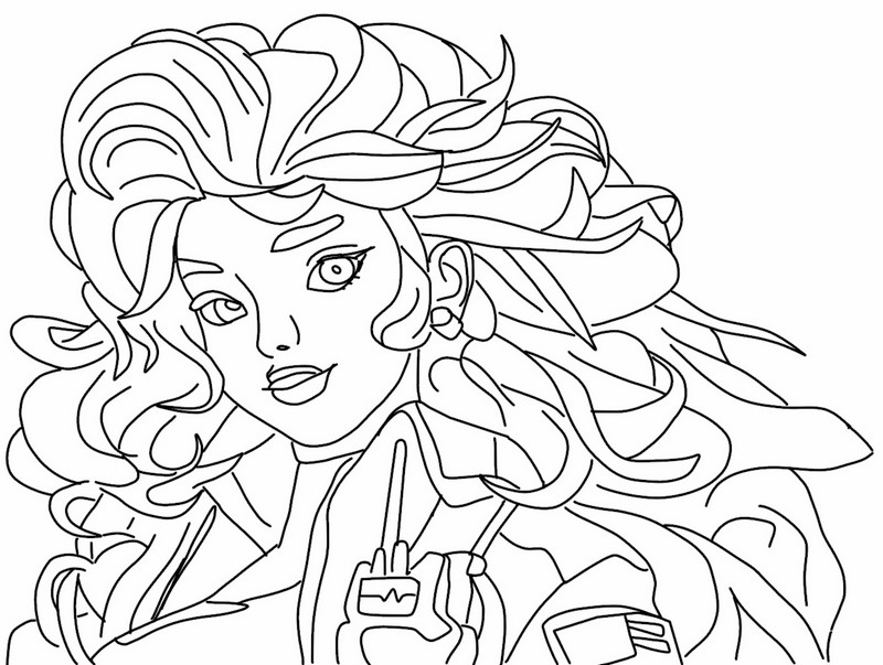 Desenho para colorir DVA