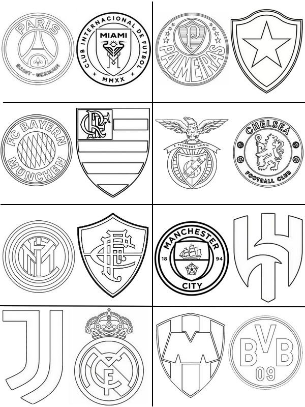 Kleurplaat FIFA Clubwereldkampioenschap 2025