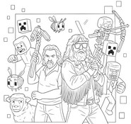 Dibujo gratuito - ¡Al ataque! - Una película de Minecraft