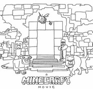 Dibujo para colorear - A Minecraft Movie - Una película de Minecraft