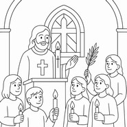 Dibujo gratuito - La Vigilia Pascual - Pascua cristiana