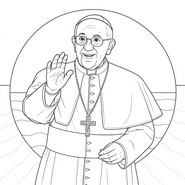 Disegno da colorare Papa Francesco